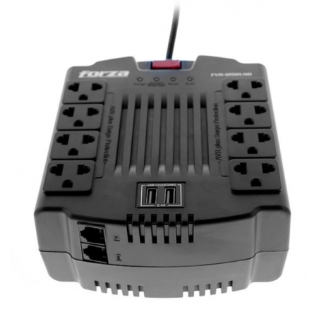Regulador De Voltaje Forza FRV-1202 - Negro