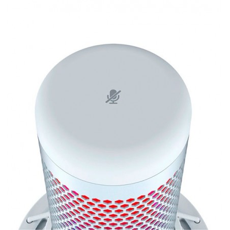 Micrófono HyperX Quadcast S RGB USB Blanco 519P0AA