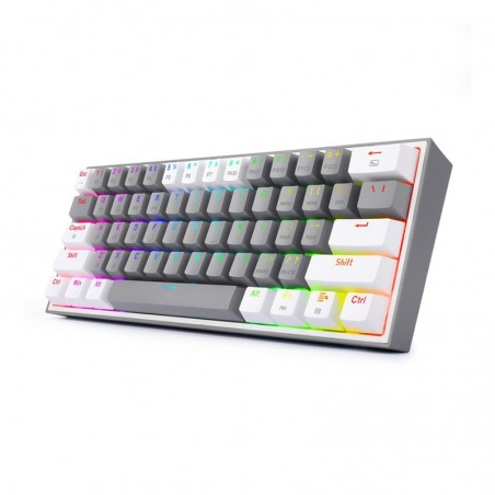 Teclado gamer Redragon Fizz Pro - White/Gray