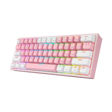 Teclado Redragon Fizz Pro - Pink/White