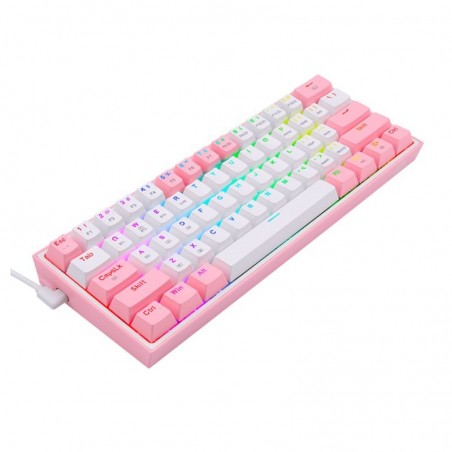 Teclado Redragon Fizz Pro - Pink/White