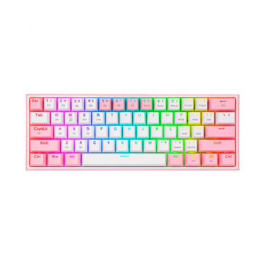 Teclado Redragon Fizz Pro - Pink/White