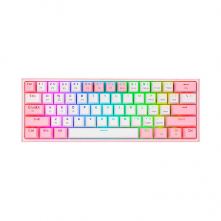 Teclado Redragon Fizz Pro - Pink/White